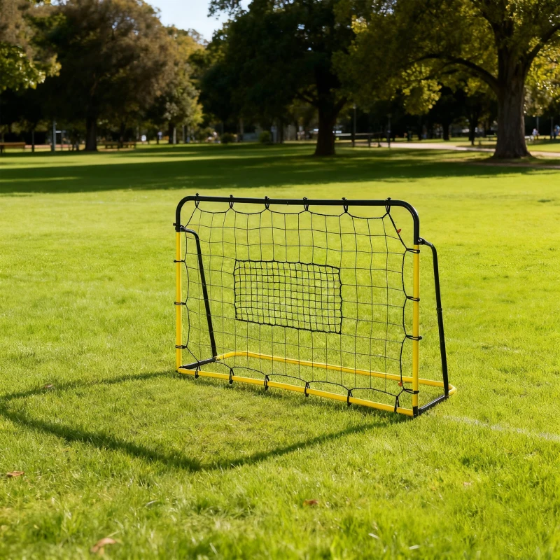 Soozier 6' x 4' Soccer Rebounder, Soccer Goal with 5 Angle Adjustable for Baseball Basketball Training