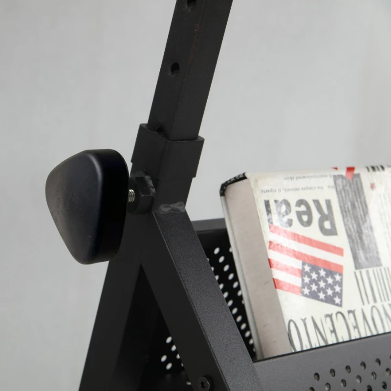 Adjustable Drafting Table Desk with 2 Large Fabric Drawers and Stool, Drawing Desk with Adjustable Leg Levelers, 38.5" L x 23.5" W x 27" H, Black