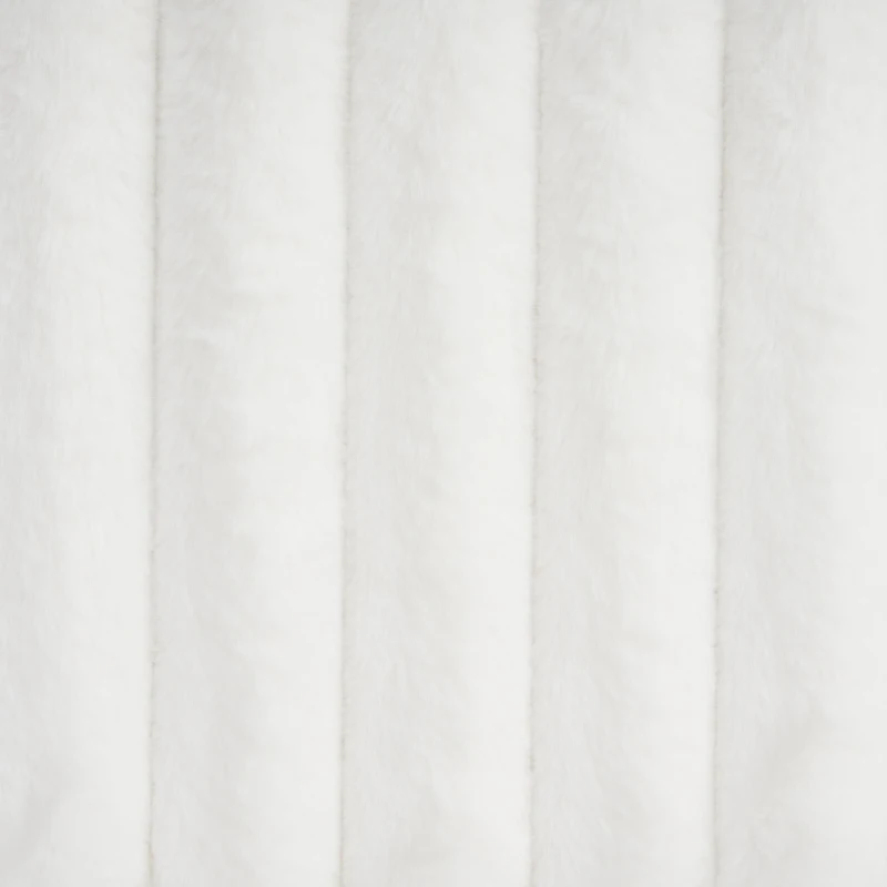 Modern Minimalist Upholstered Bed with Padded Headboard, Upholstered Platform Bed with Rubberwood Legs, 86'' L x 81.5'' W x 34.5'' H, White