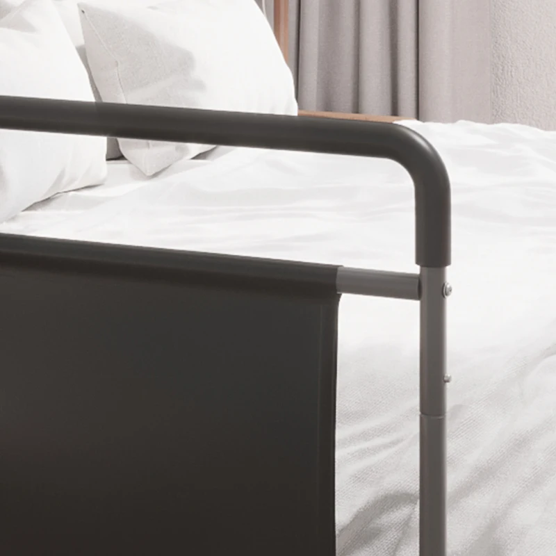 HOMCOM Bed Rail for Adults Safety, Height Adjustable Bed Assist Rail Grab Bar with Storage Pocket, Grey