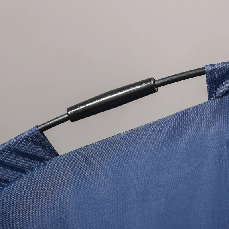 PawHut Elevated Portable Dog Cot Pet Bed with UV Protection Canopy Shade, 30 inch, Dark Blue