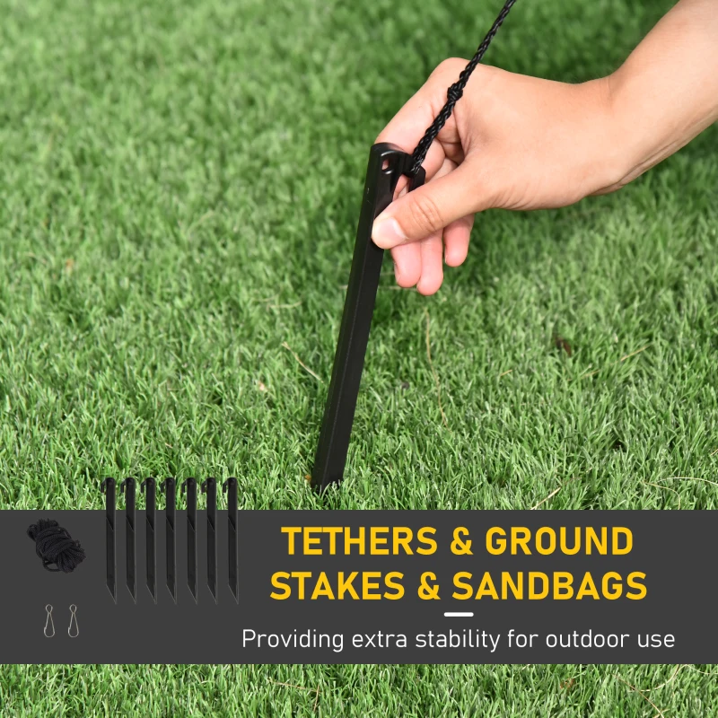 HOMCOM 7ft Christmas Inflatables Outdoor Decorations Santa Claus Driving a Snowmobile, Blow-Up Yard Christmas Decor with LED Lights Display