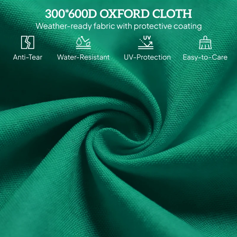 Outsunny Outdoor Folding Lounge Chair, Steel Tanning Chair with Reclining Back, Breathable Mesh for Beach, Yard, Patio, Green