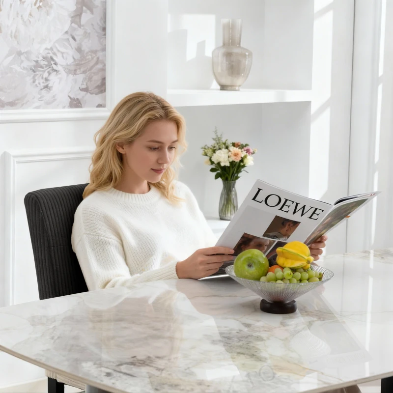 HOMCOM Modern Dining Chairs Set of 4, Kitchen Chairs with Rubberwood Legs and Padded Seat, Black