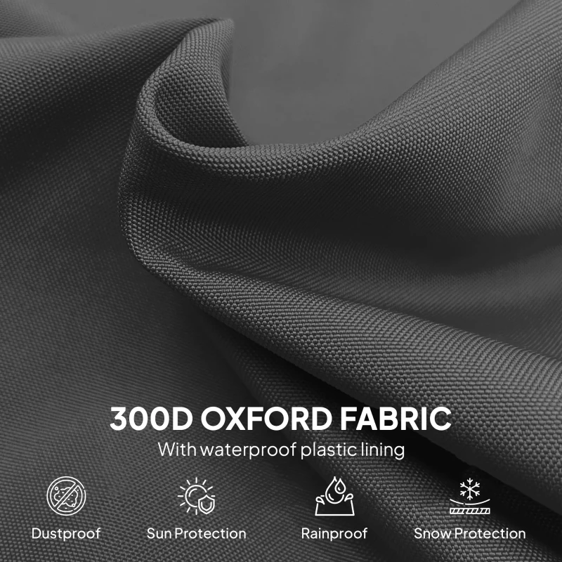 Outsunny 87-Inch Patio Umbrella Cover for for 10ft to 13ft Outdoor Offset Umbrella, Black