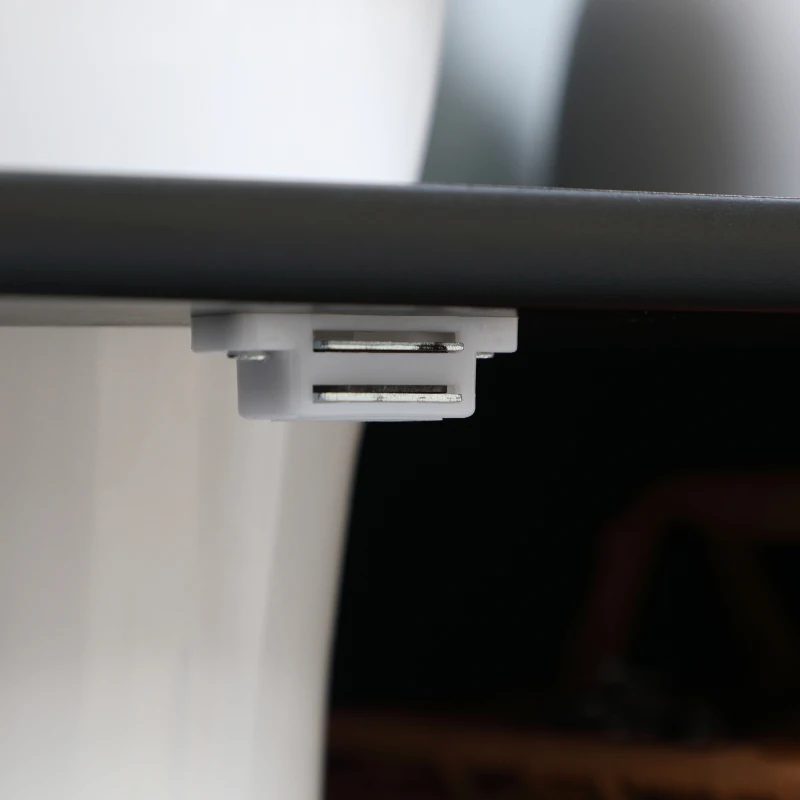 HOMCOM Bathroom Vanity, 24" Pedestal Sink Bathroom Vanity Furniture with 2 Doors and Shelf, Black