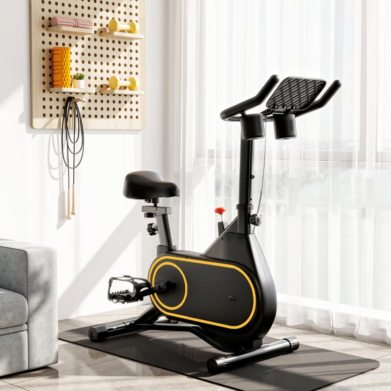 Soozier Exercise Bike, Magnetic Resistance Exercise Bike with LCD Display, Low Noise Stationary Indoor Cycling Bike for Home