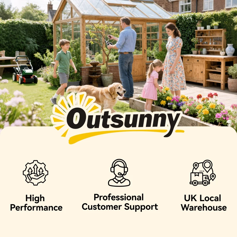 Outsunny Raised Garden Bed with Metal Trellis, Elevated Planter Box with Wheels and Drainage Holes, 20.5" x 9.8" x 38.2", Brown