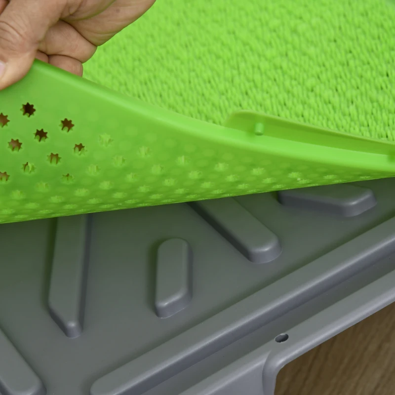 PawHut Artificial Grass Pee Pad for Dogs Potty Training, 26" x 16", 2 Packs, Green