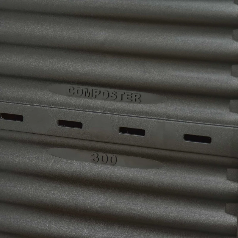 Outsunny Garden Compost Bin Large Outdoor Compost Container 80 Gallon Fast Creation of Fertile Soil Aerating Compost Box, Yellow