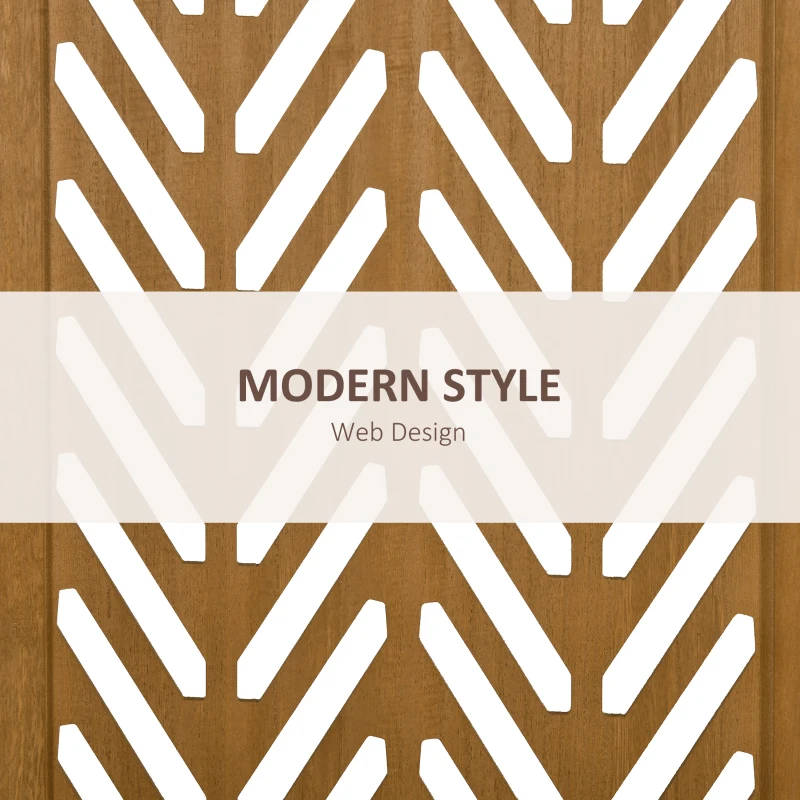 HOMCOM 3 Panel Room Divider, 5.6ft Tall Wood Folding Privacy Screens, Freestanding Partition Wall Dividers, Light Brown