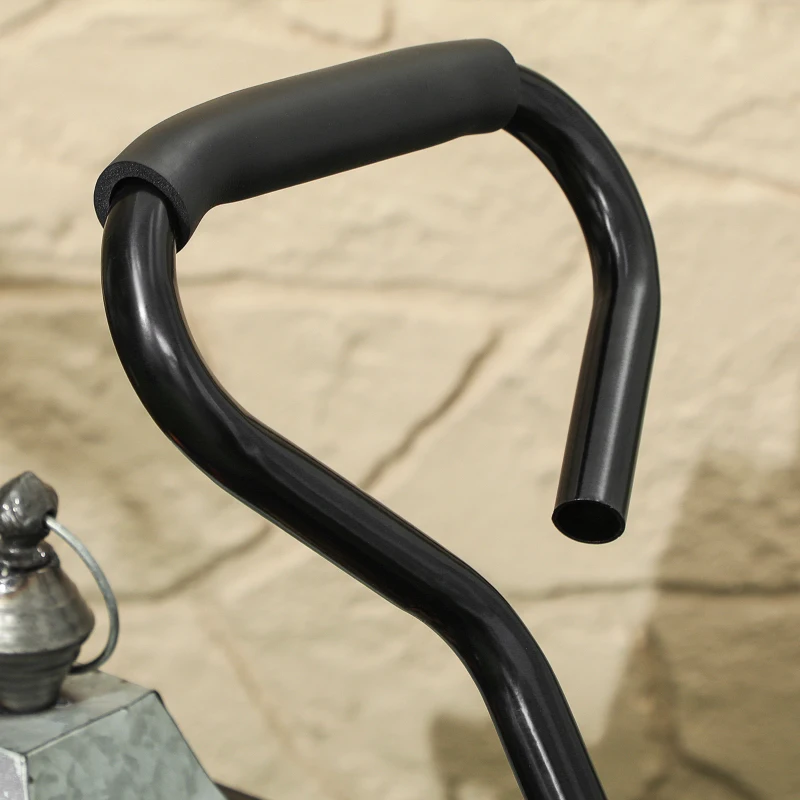 Outsunny Steel Garden Cart, Utility Wagon Cart with Removable Liner, Quick-Release Sides, 10" Wheels, 660lbs Capacity, Green