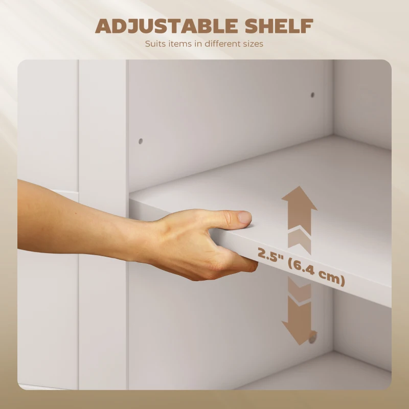 HOMCOM Sideboard Buffet Cabinet, Farmhouse Kitchen Storage Cabinet w/ Drawer and Shelf for Living Room, Entryway