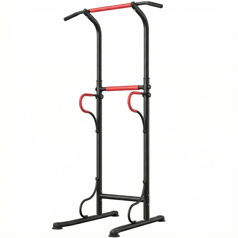 Soozier Power Tower, Pull Up Bar, Dip Station for Home Office Gym Multi-Function Workout Equipment