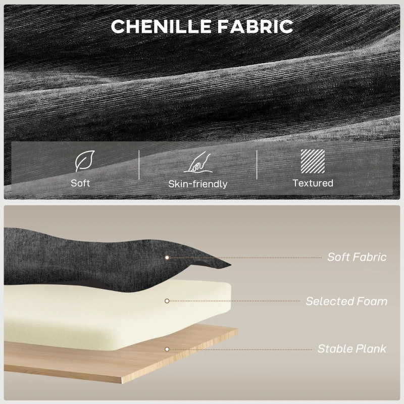 HOMCOM Power Recliner Chair, Fabric Upholstered Recliner Chair with USB Ports, Swivel and Rocking Function, Footrest, Black