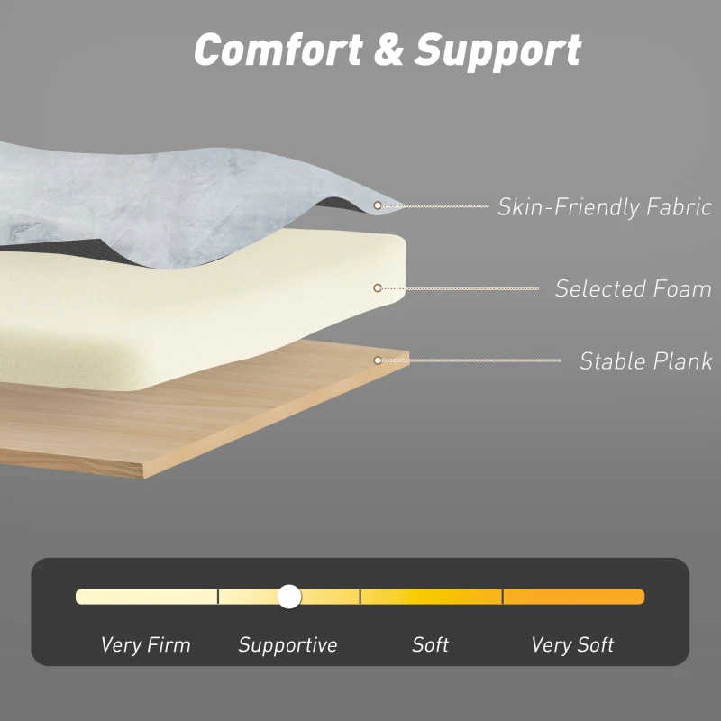 HOMCOM 3‑in‑1 Convertible Sofa Bed, Pull Out Sleeper Sofa with USB Charging, Adjustable Backrest, Side Pockets, Light Grey