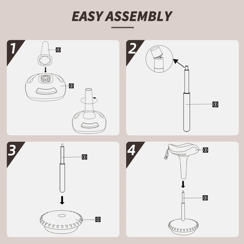 HOMCOM Swivel Standing Desk Chair, Adjustable Active Ergonomic Standing Stool, Backless Wobble Stool Chair, Black