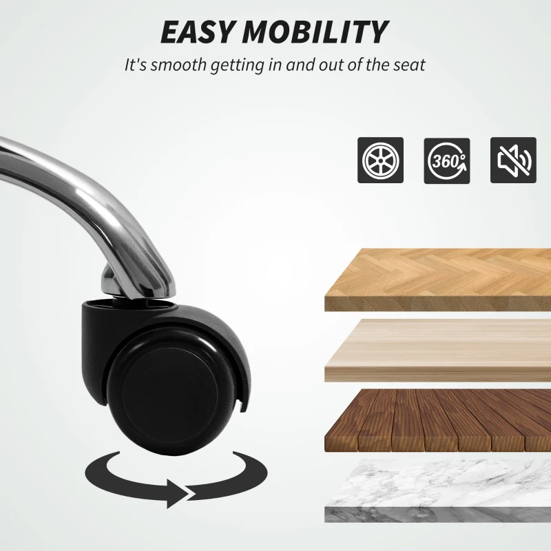 HOMCOM Desk Chair, Computer Office Chair with Footrest, Adjustable Height  and Headrest, 3-Level Reclining Backrest, Light Brown