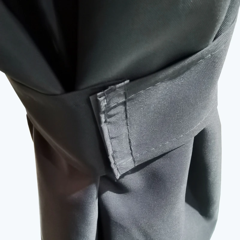 Outsunny 13' x 10' Patio Gazebo, Double Roof Outdoor Gazebo Canopy Shelter with Netting & Curtains, Strong Aluminum Frame, Dark Grey