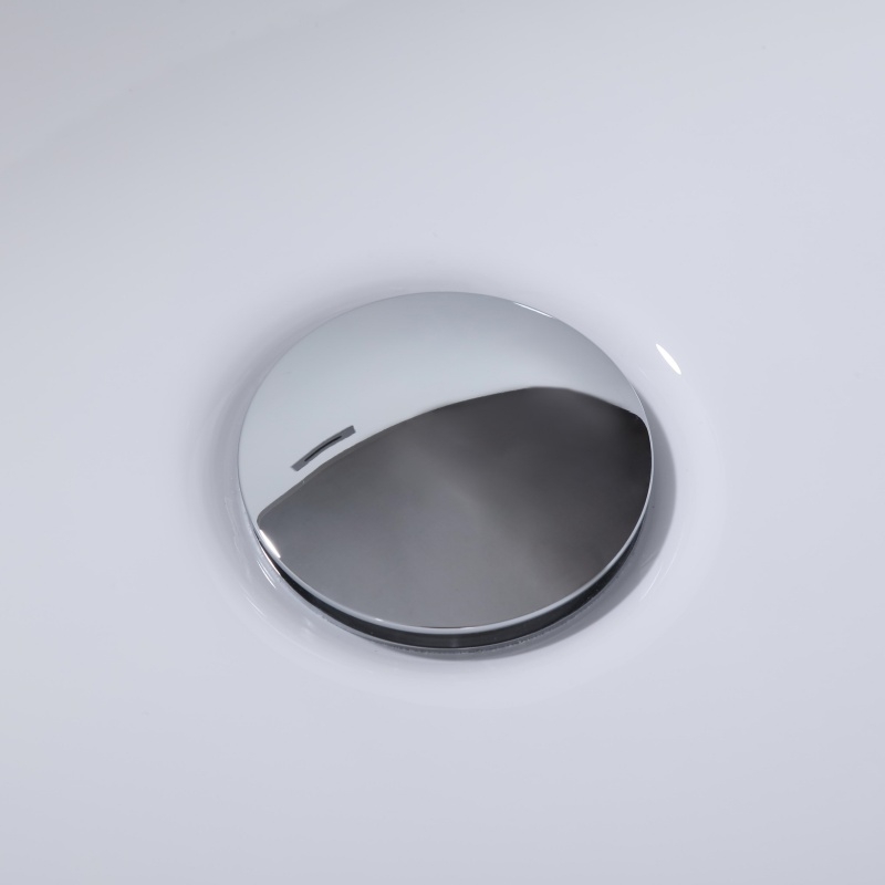 59" Acrylic Freestanding Soaking Bathtub with Double-Wall Insulation, Ergonomic Deep Tub for Heat Retention, 59" L x 29.5" W x 23" H, Black+White