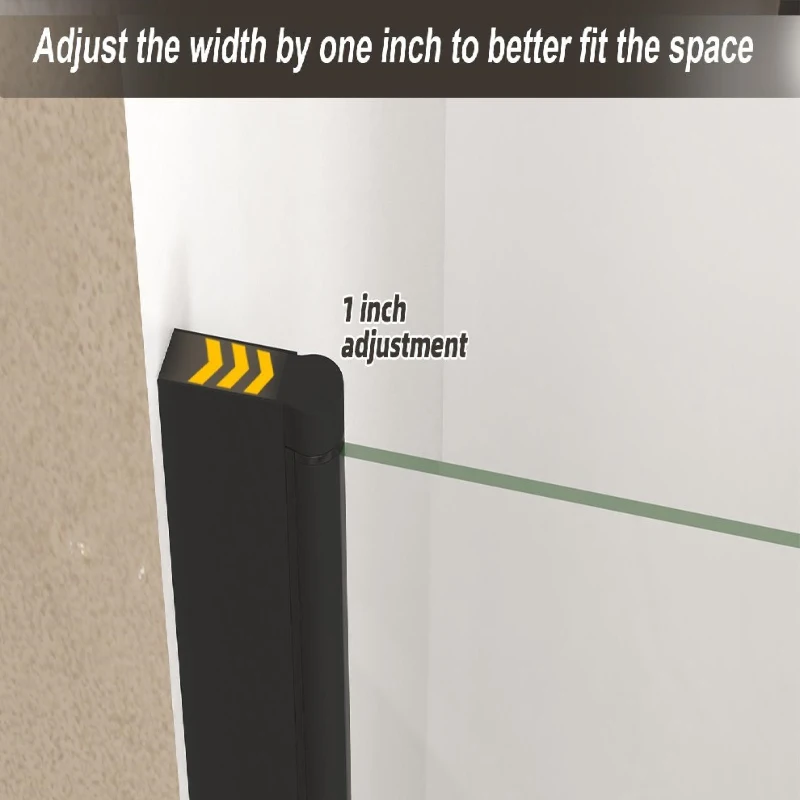 Pivot Shower Door with Safety Film and Tempered Glass, Bathroom Door with Stainless Steel Handle, 30" L x 0.5" W x 72" H, Matte Black