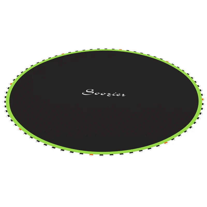 Soozier Trampoline Replacement Mat, Fits 14' Trampoline w/ 80 V-Hooks & 5.5" Springs (Spring & Frame not Included), Green