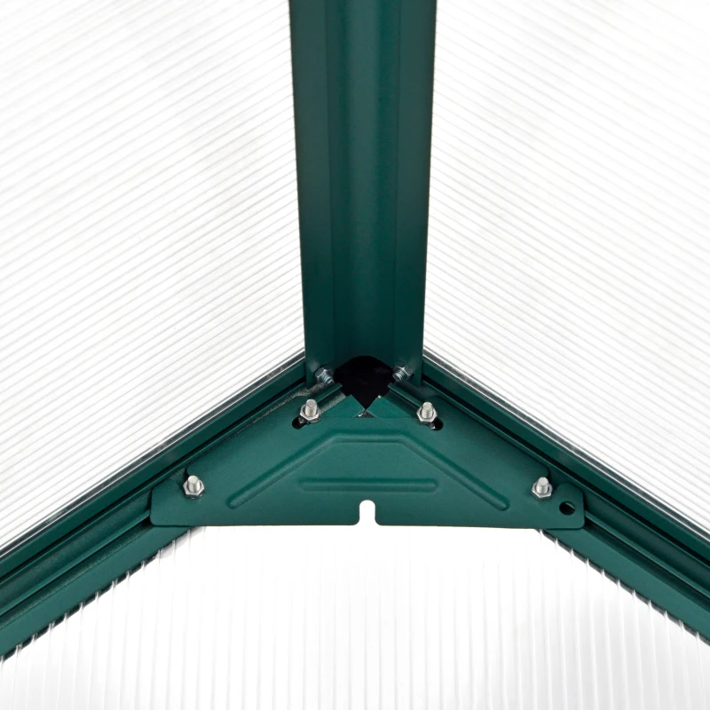 Outsunny 8.2' x 6.2' Greenhouse Aluminum Frame with Temperature Controlled Window