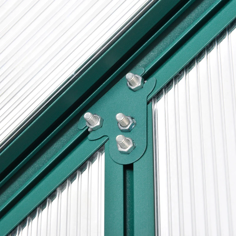 Outsunny 8.2' x 6.2' Greenhouse Aluminum Frame with Temperature Controlled Window