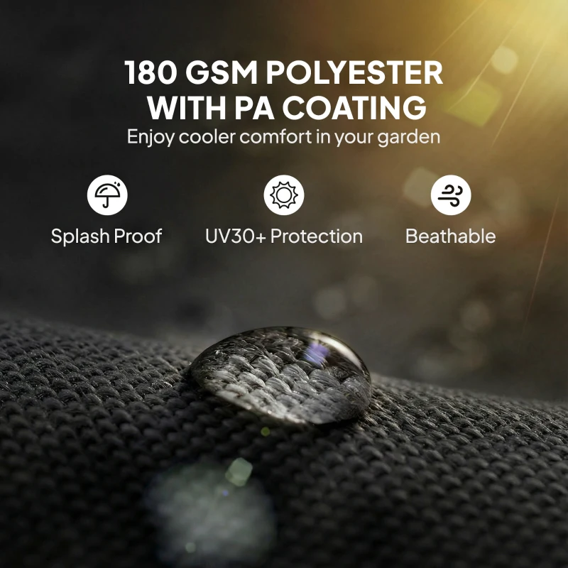 Outsunny 2 Pcs UV Protection Pergola Replacement Canopy, Pergola Shade Cover, Easy to Install, for 10' x 10' Pergola, Black