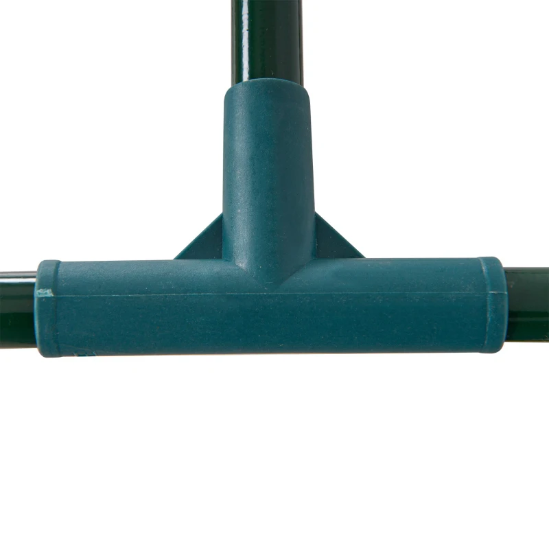 Outsunny Mini Greenhouse Portable Hot House for Plants with Zippered Doors for Outdoor, Indoor, 79" x 39" x 32", Green