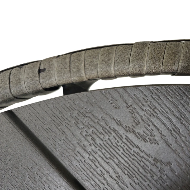 Outsunny 27.5" Outdoor Wicker Dining Table, PE Rattan Patio Furniture with Wood-plastic Composite Top, Grey