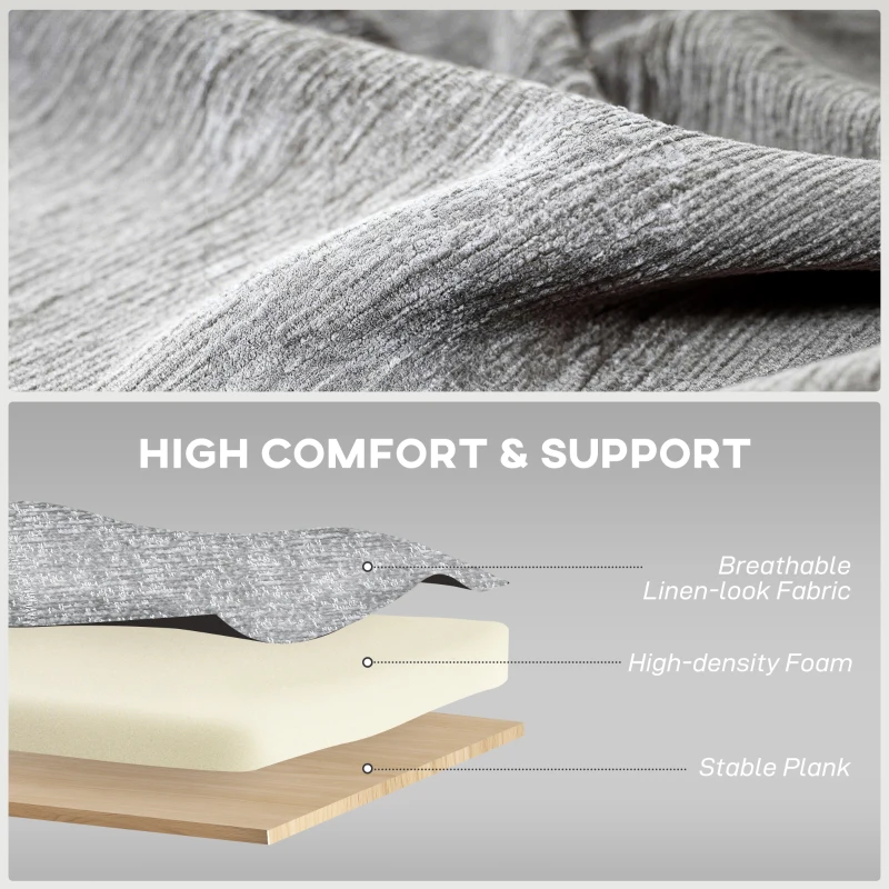 HOMCOM Power Recliner Chair, Linen-look Fabric Upholstered Recliner Chair with USB Ports, Footrest, Grey