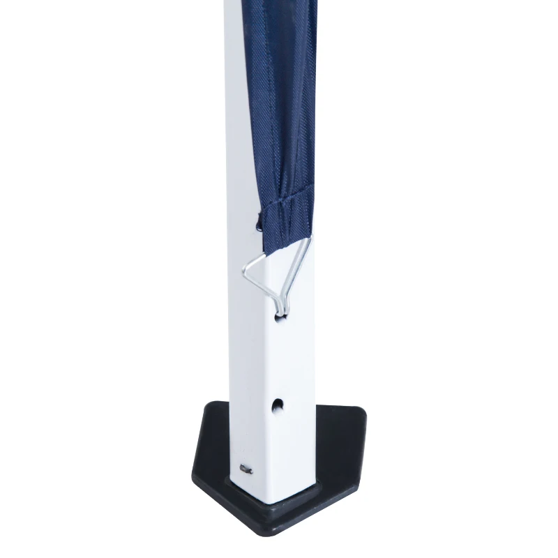 Outsunny 8' x 8' Pop Up Canopy, Outdoor Folding Tent, Portable Party Tent with Carrying Bag for Camping, Party, Picnic, Blue