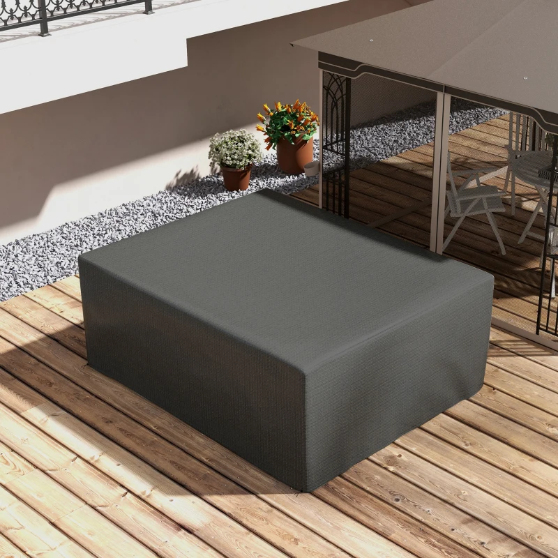 Outsunny Large Patio Furniture Covers, Outdoor Furniture Covers, Garden Set Protector Waterproof Anti-UV Protection, Grey