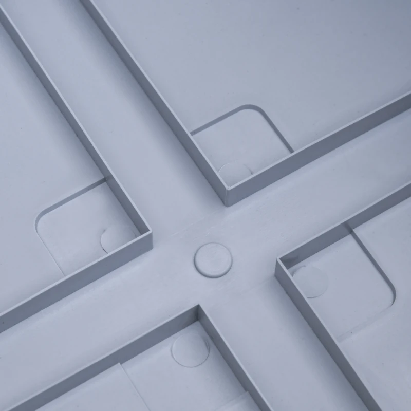 Outsunny 2 Piece Raised Garden Bed PP Raised Flower Bed Vegetable Herb Grow Box Stand Light Grey