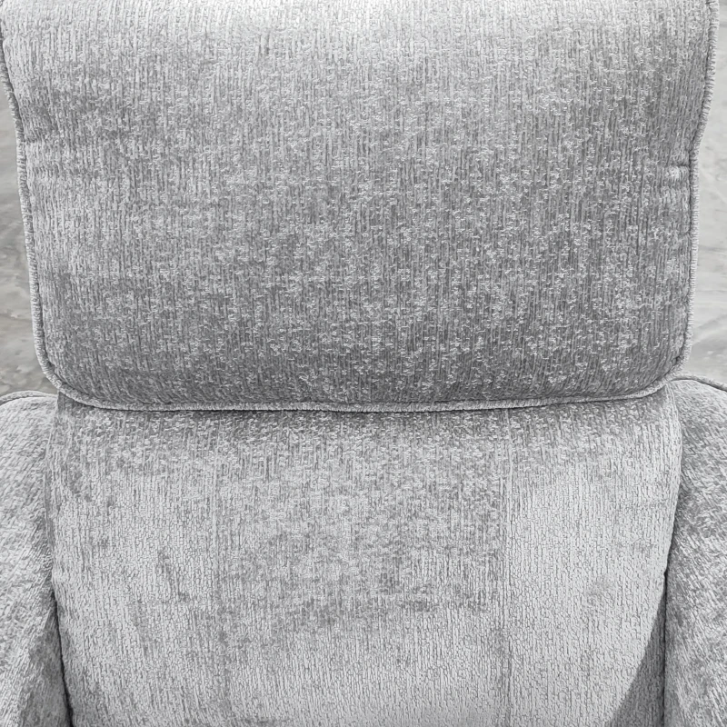 HOMCOM Power Recliner Chair, Linen-look Fabric Upholstered Recliner Chair with USB Ports, Footrest, Grey