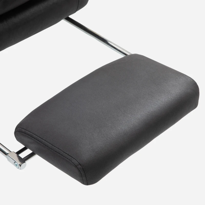 Vinsetto Executive Office Chair with 6-Point Massage, Microfibre Reclining Computer Chair with Footrest, Black