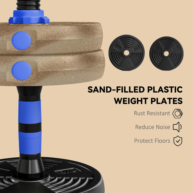 Soozier Adjustable Dumbbell Set, 3 in 1 Weights Dumbbells Set for Home Gym, 33lb Free Weights with Connector and Non-Slip Grip