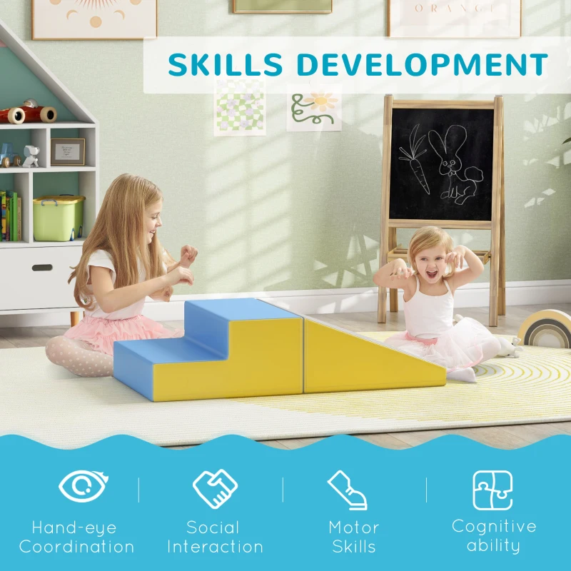 Soozier 2 Piece Climb and Crawl Activity Play Set, Contemporary