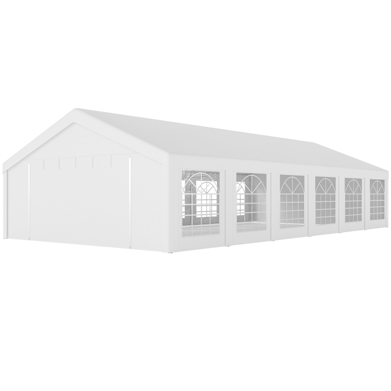 Outsunny 20' x 40' Party Tent, Outdoor Canopy Tent with 12 Removable Window Sidewalls for Parties, Wedding, Events, BBQ