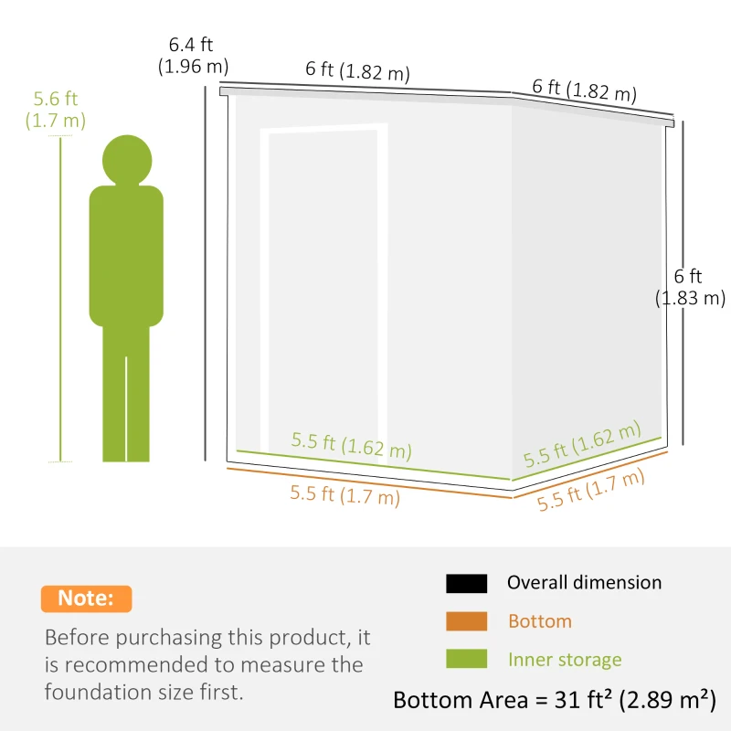 Outsunny Outdoor Storage Shed with Lockable Door, Garden Shed with Vents and Windows for Backyard, Dark Grey