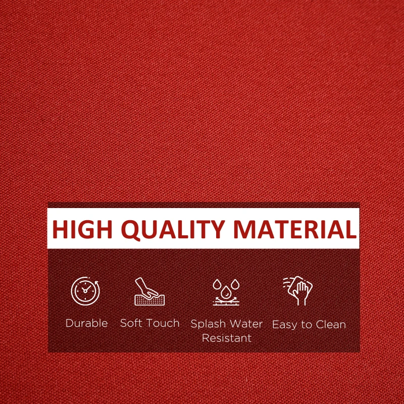 Outsunny Outdoor 14pc Patio Rattan Sofa Set Cushion Polyester Cover Replacement Set - No Cushion Included Red