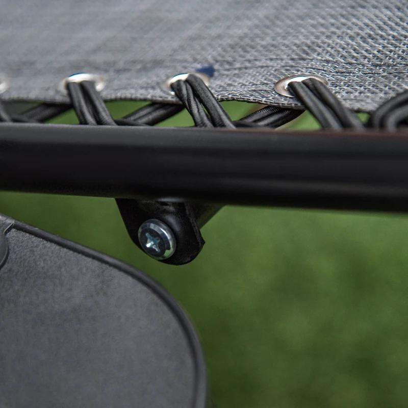 Outsunny Outdoor Zero Gravity Reclining Lounger Chair with Canopy Shade, Side Tray, Cupholder, Light Grey