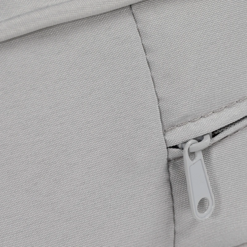 Outsunny Patio Chair Cushions, Thick Deep Seat Outdoor Seat Cushion with Back Cushion, Light Grey