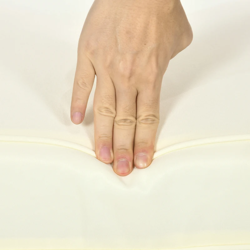 Outsunny Patio Chair Cushions, Thick Deep Seat Outdoor Seat Cushion with Back Cushion, Cream White