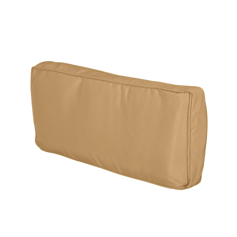 Outsunny Outdoor 14pc Patio Rattan Sofa Set Cushion Polyester Cover Replacement Set - No Cushion Included Beige | Aosom Canada