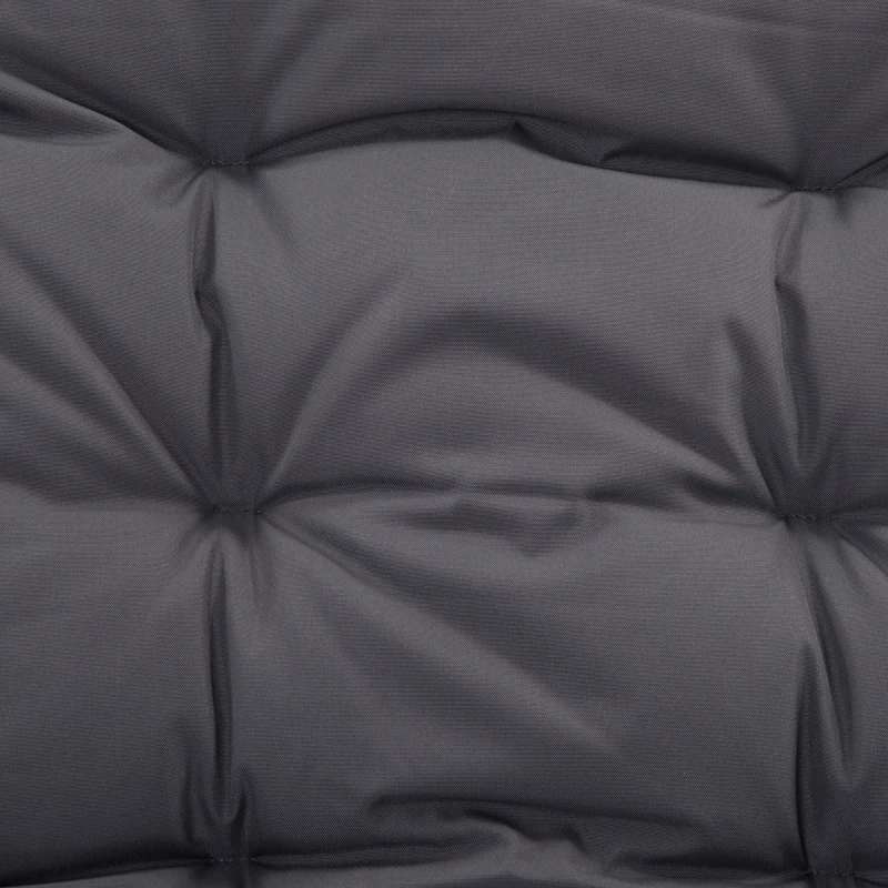 Outsunny Set of 2 Outdoor Folding Chairs with Adjustable Backrest, Padded Camping Chairs for Outdoor Events, Grey