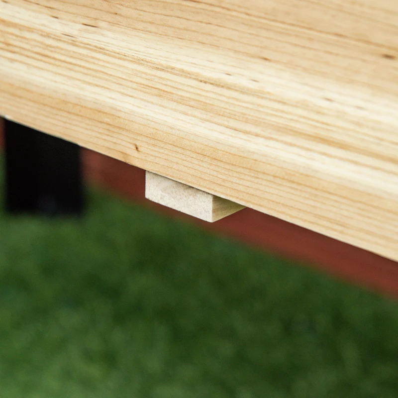 Outsunny Raised Garden Bed, Elevated Planter Box, 47"x24"x29" with Legs, Metal Frame, Wooden Planter Pot for Backyard, Patio to Grow Vegetables, Herbs, and Flowers, Natural