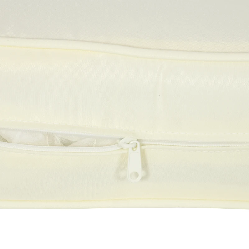 Outsunny Patio Chair Cushions, Thick Deep Seat Outdoor Seat Cushion with Back Cushion, Cream White