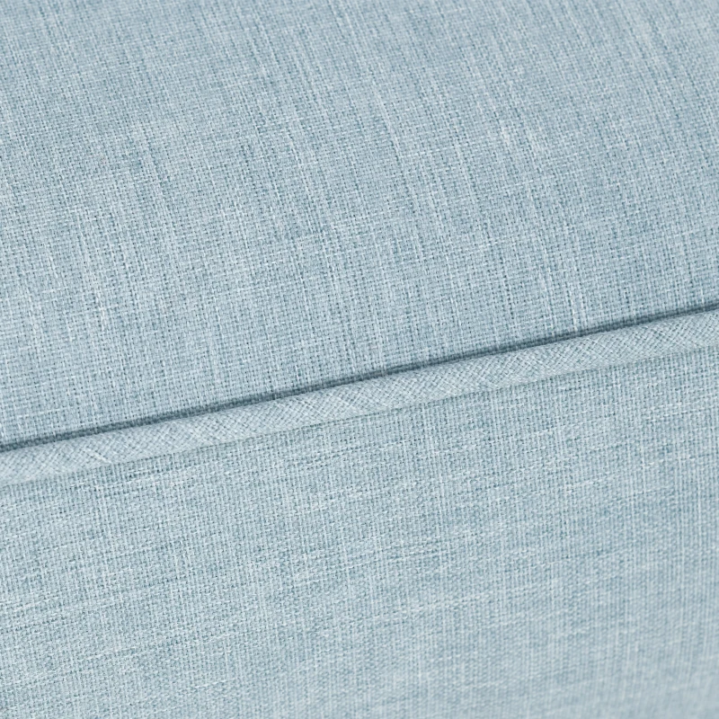 Outsunny Patio Chair Cushions, Thick Deep Seat Outdoor Seat Cushion with Back Cushion, Light Blue